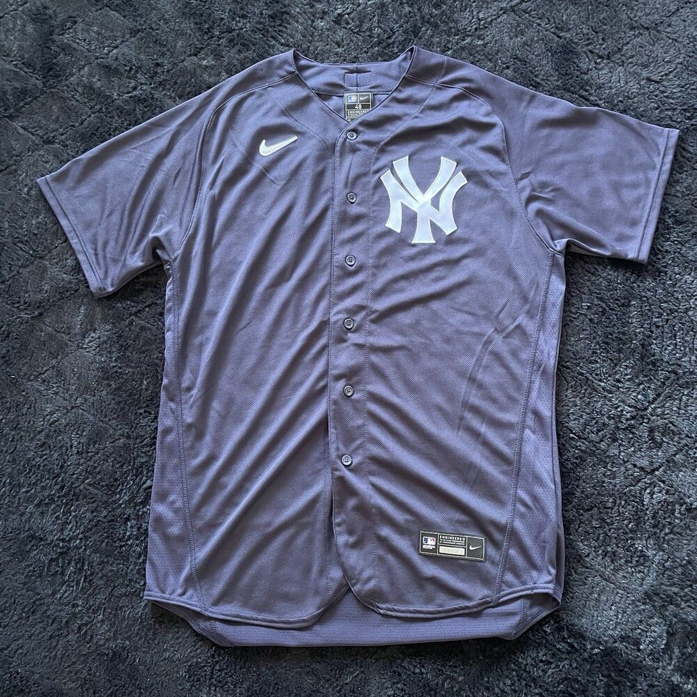 Size 48 XL Nike Elite New York Yankees USA Made Baseball Navy Alternative Jersey